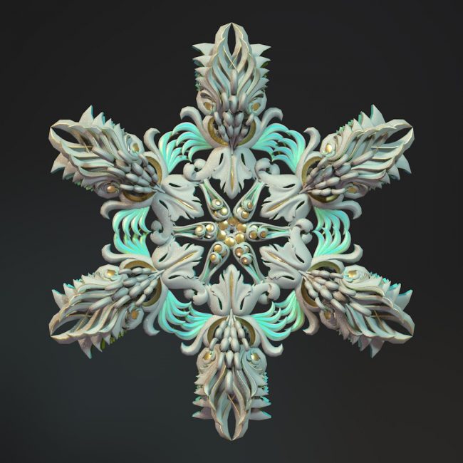 NeoBaroque Snowflake 01